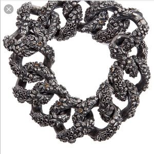 👀 for Sterling floral link bracelet